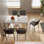 Holiday - Fauteuil empilable moderne en plastique 4 pièces pour une utilisation intérieure / extérieure - Dossier ergonomique à lattes, matériau PP toutes saisons, gris chaud - Patio, balcon, café-518754463