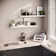 Sydney 36" W x 6" D Floating Shelves Set with Invisible Wall Mount Brackets