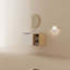 Meuble-lavabo à fermeture en douceur avec lavabo et tablettes