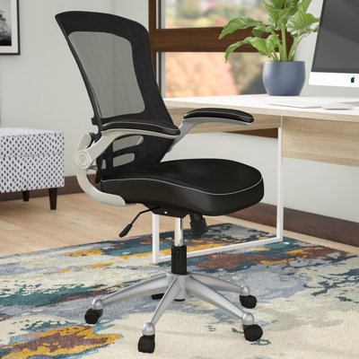 Modway Porch & Den Williamsburg Mesh Back and Leatherette Seat Office Chair