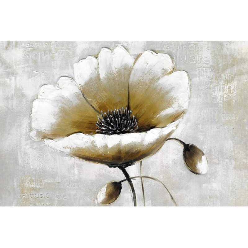 " Modern Beige Flower "
