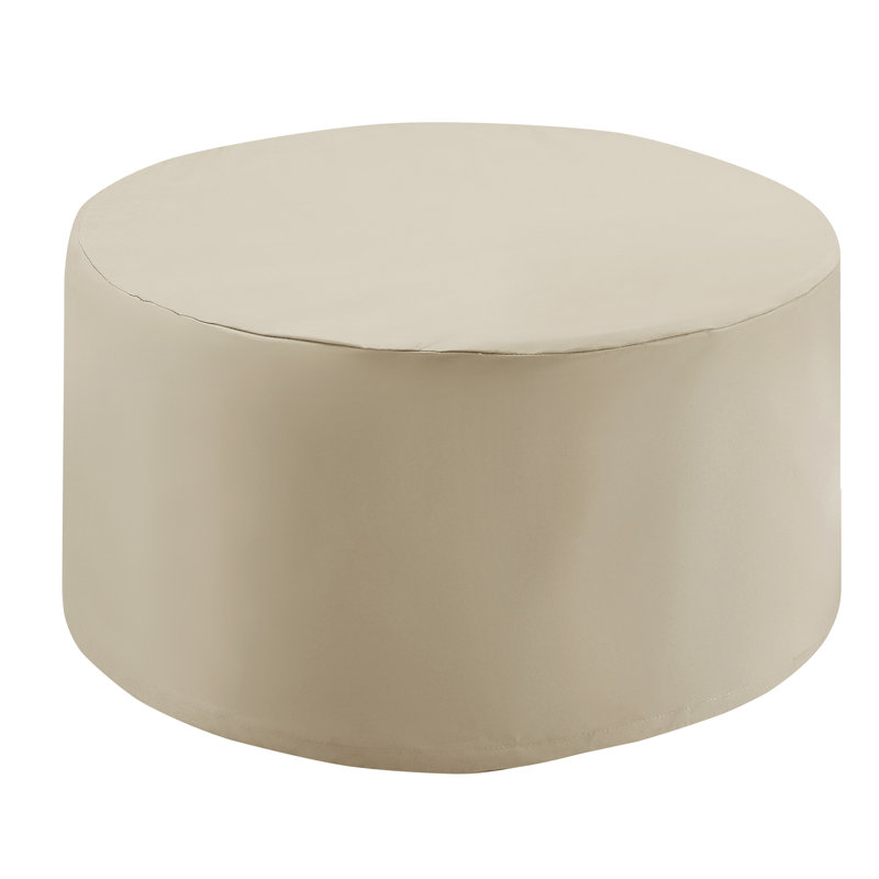 Housse pour table de patio ronde Sneed, Brun clair