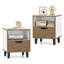 Table de chevet moderne Mid Century avec tablette de rangement ouverte-1239133866