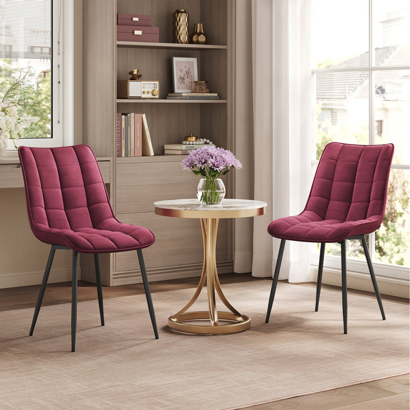 Chattooga Upholstered Dining Chair, Burgundy