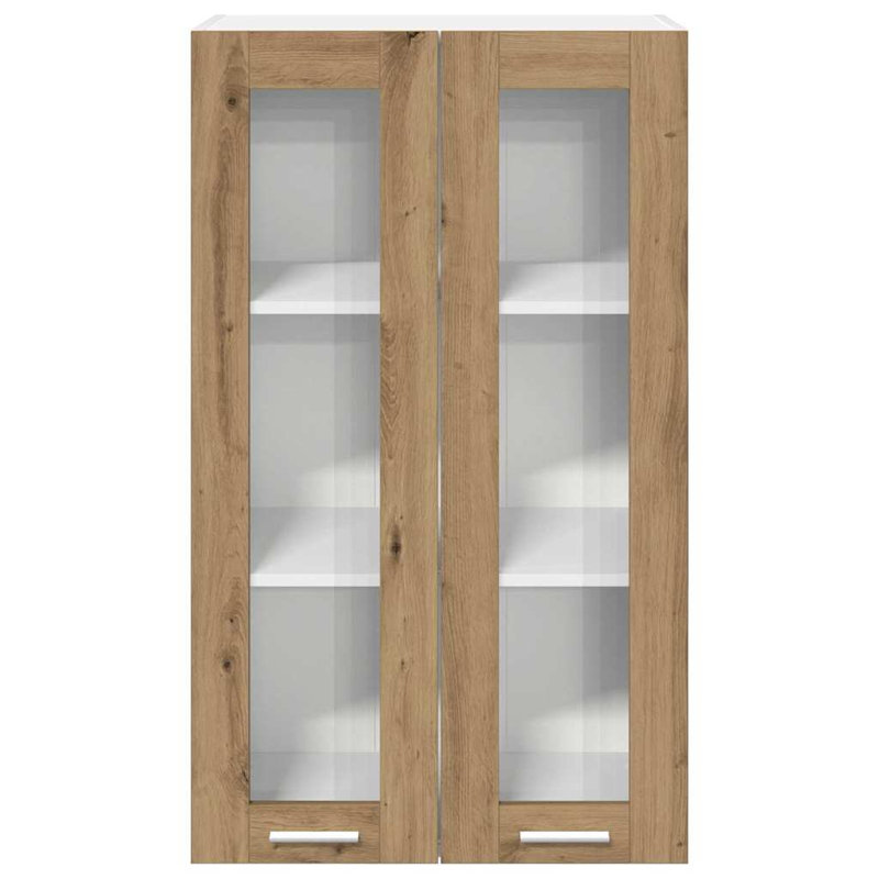Vidaxl Hanging Cabinet With Storage Riga Artisan Oak 60 X 31 X 100 Cm, 100cm H x 60cm W x 31cm D, Artisan Oak