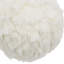 Ornement boule à volants crème de 4 po, boules suspendues décoratives pour décoration de fêtes, lot de 6