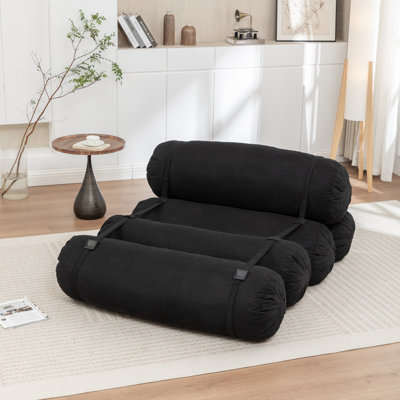 Canapé de plancher réglable, canapé paresseux en velours côtelé avec sangles réglables pour des configurations polyvalentes, chaise de loisirs multi-personnes, convient au salon, à la chambre à coucher et plus encore