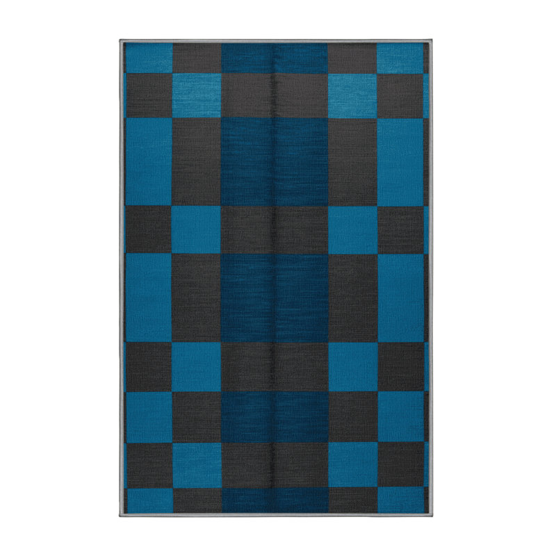 Machine Washable Checkered Gray Area Rug, Rectangle 2' x 3'