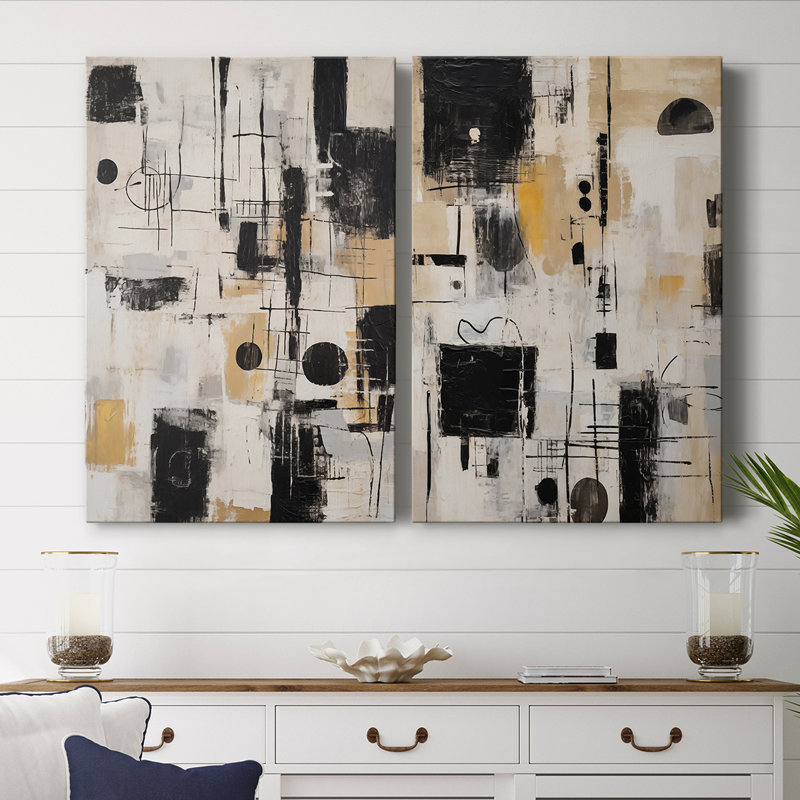 ABSTRACT Series CCCXCVIII-Premium Gallery Wrapped Canvas -Ready to Hang, 48" H x 64" W
