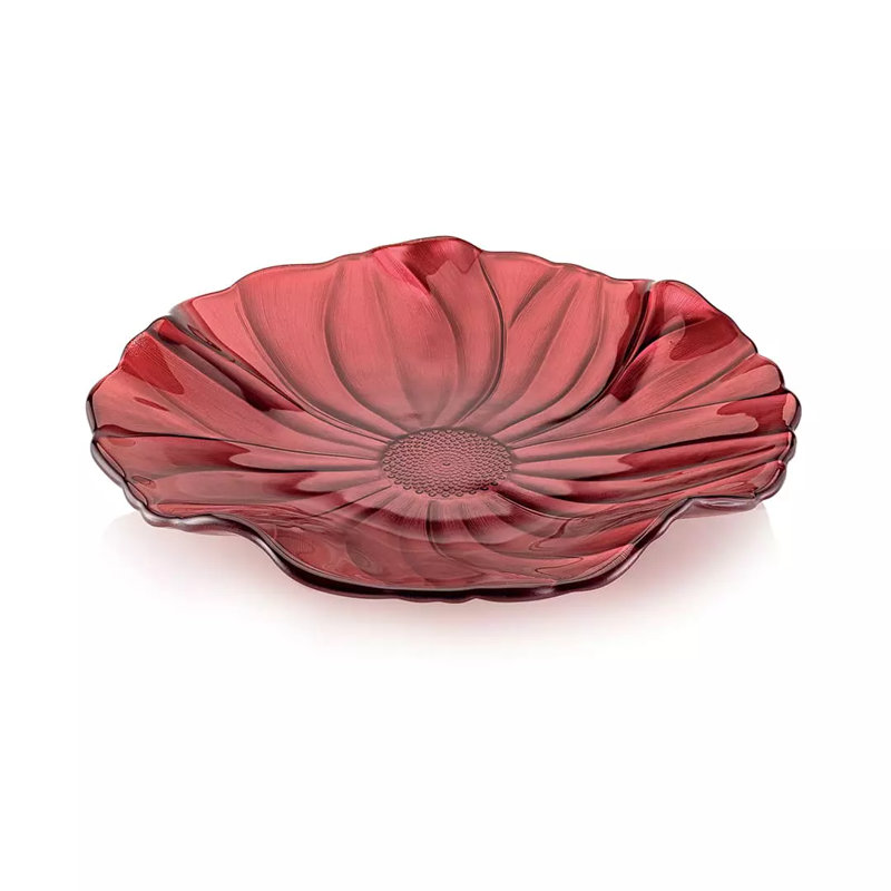 Magnolia Plate Cm. 28, Red