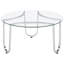 Ensemble de tables basses chromées 2 pièces