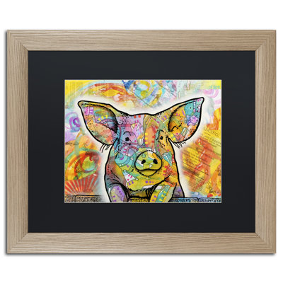 « the porc », impression encadrée sur toile
