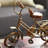 Pucklechurch Metal Bike Decorative Gold Sculpture with Wood Accents Set