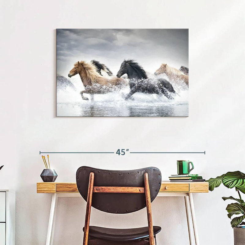 Brampt Horse Run III, 24" H x 36" W