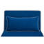 Fauteuil-lit moderne en velours pliable avec passepoil CANON - dossier réglable à 3 positions, se transforme en lit en 10 secondes, comprend un oreiller et un canapé-lit bleu compact-1401906716