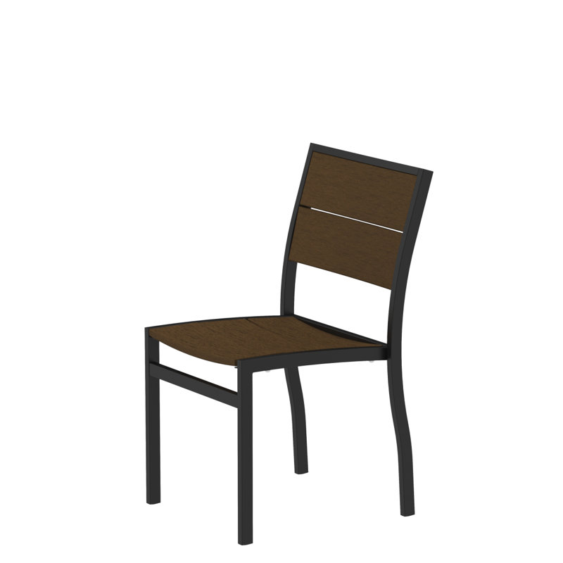 Chaise d'appoint POLYWOOD Surf City, Noir texturé / Cabane