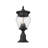 Ashdown 3 Light Outdoor Pier Mounted Fixture in Black