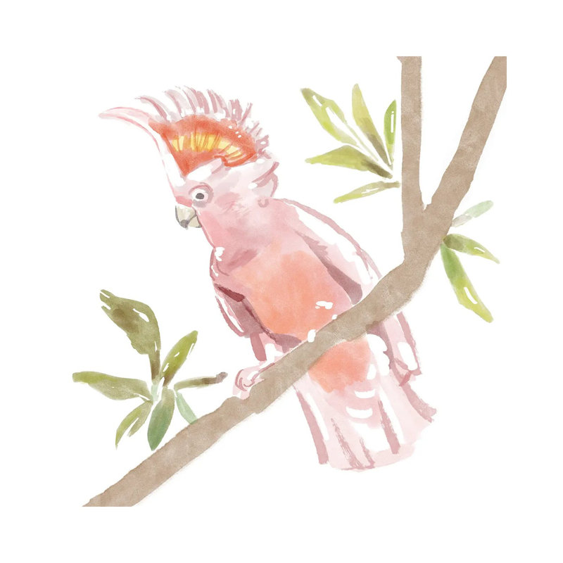 Tropical Cockatoo by Bannarot - Wrapped Canvas Gallery-Wrapped Canvas Giclée, 30.48 cm H x 30.48 cm W