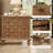 3-Drawer Nightstand with Charging Station