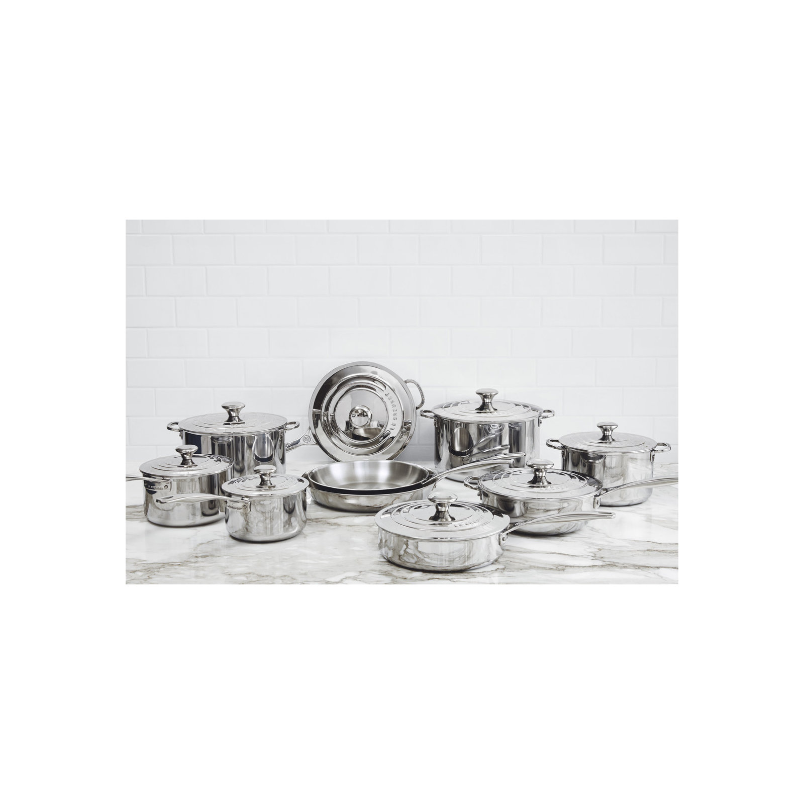 Le Creuset Stainless Steel Stockpot with Lid, 7 qt.