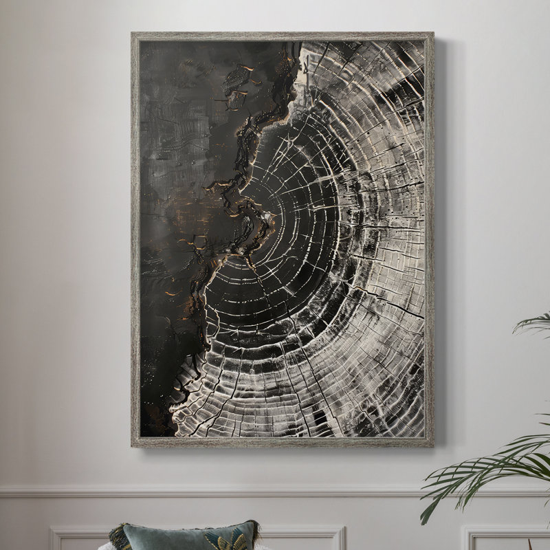 Reproduction encadrée ABSTRACT Series - bois massif, H 11 po x l 9 po