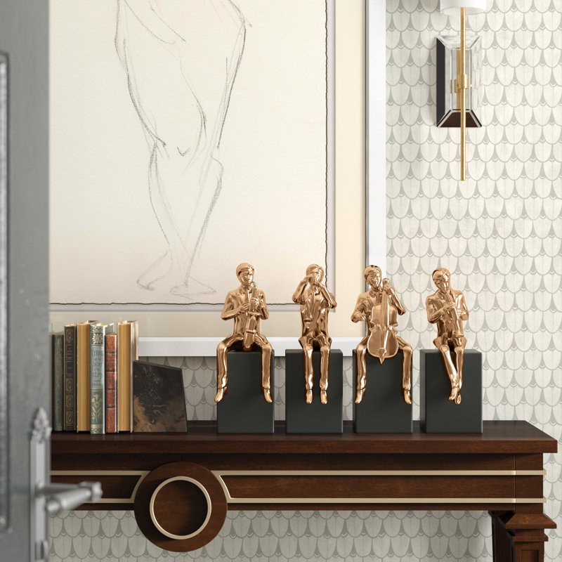 Ensemble de 4 figurines Vanderford, Bronze