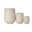 U_Style, ensemble de 3 pots à fleurs d'extérieur légers en forme d'œuf avec trous de drainage pour patio, jardin, piscine et intérieur