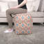 Pouf rembourré en tissu
