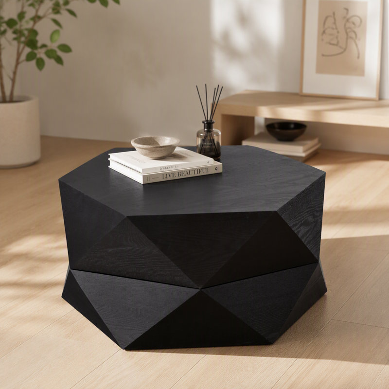 Table basse 36,61 po, Noir