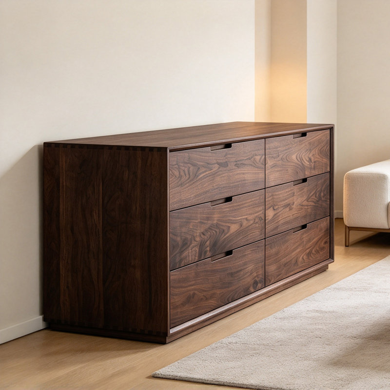 Solid Wood Buffet Table, 27.56" H x 55.12" W x 16.54" D