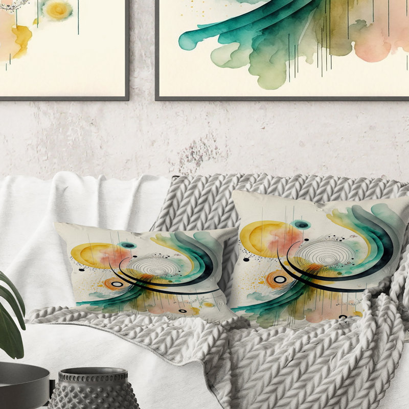 Coussin Golden Spiral Mouvement IV - Abstract Spirals