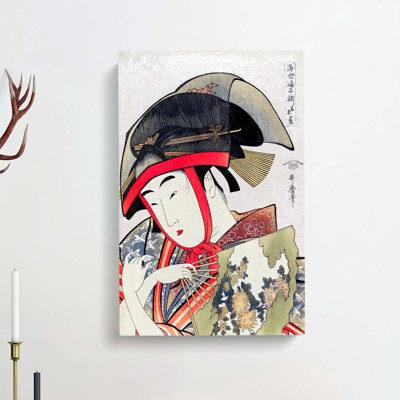 Yoshiwara Suzume by Kitagawa Utamaro - Wrapped Canvas Painting