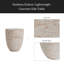 Outdoor/Indoor Lightweight Concrete Side Table
