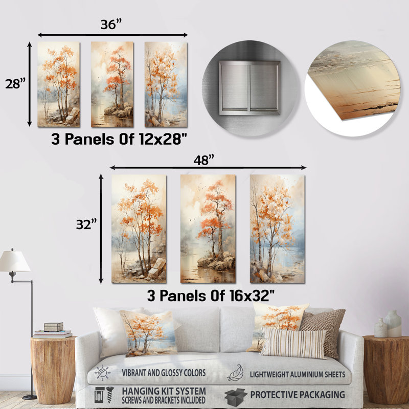 Ensemble de salon 3 pièces Beige Tones, H 32 po x l 48 po