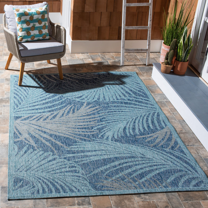 Treyvon Performance Floral Indoor/Outdoor Area Rug, Rectangle 8' x 10'