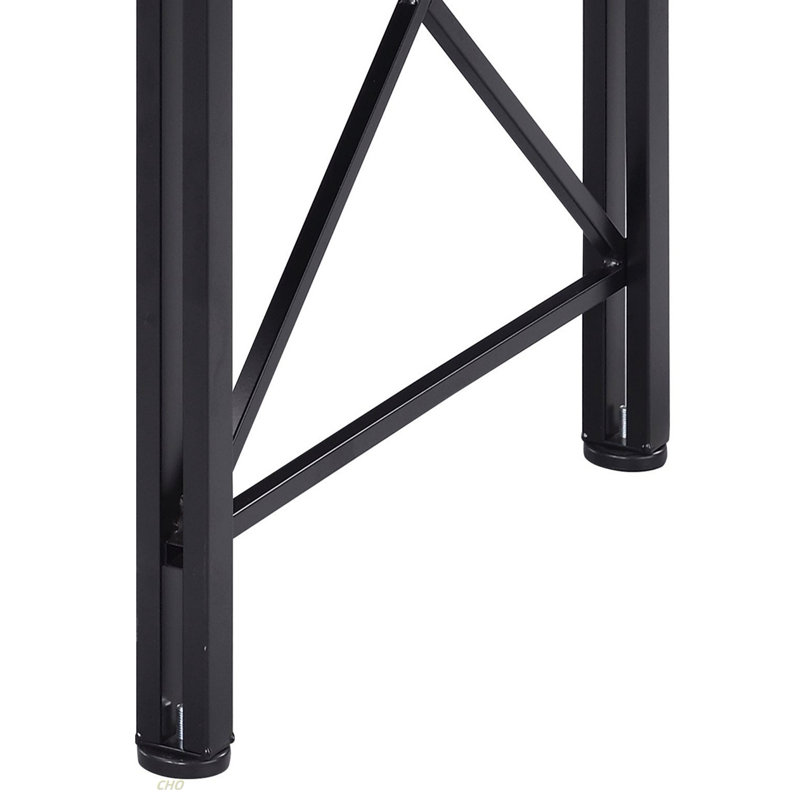 Fielder 2-Drawers Computer Desk with Key Board Tray, Black, 28.5" H x 47.5" W x 24.5" D