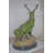 Cushenilt Two Deers Bronze Statue with a Green patina finish - Size: 15"L x 22"W x 32"H.