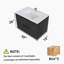 Meuble-lavabo 30 po avec lavabo en céramique-628863397
