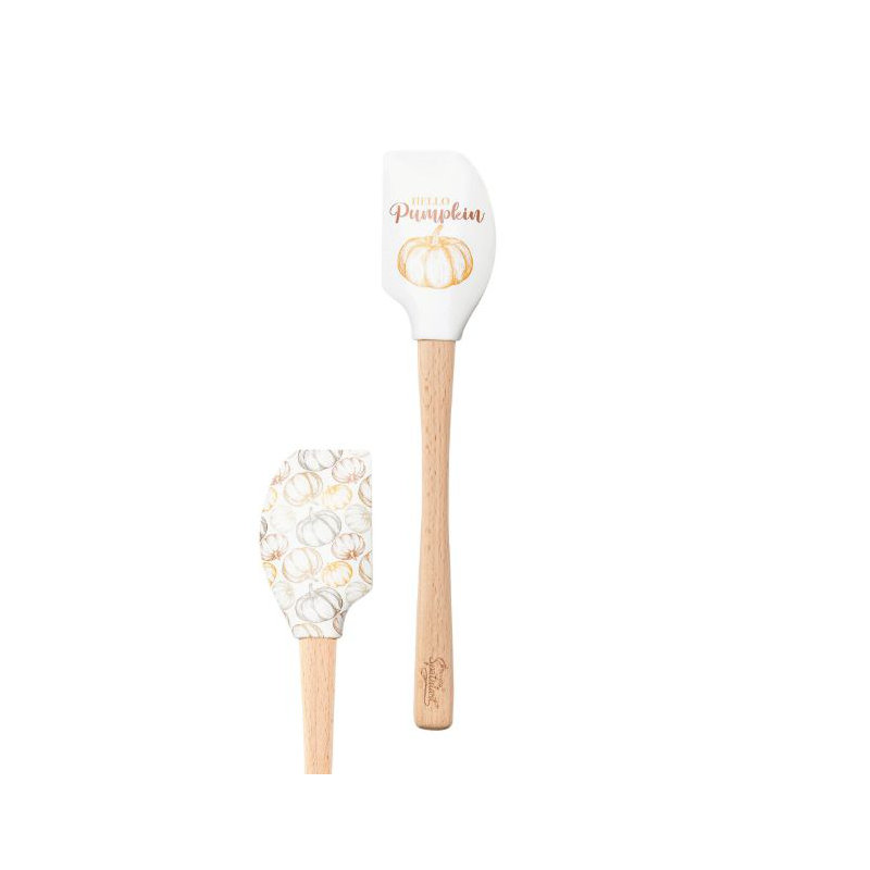 Spatulart Hello Pumpkin Wood Handled Spatula