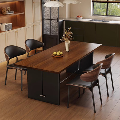 Solid wood eco-friendly dining table set