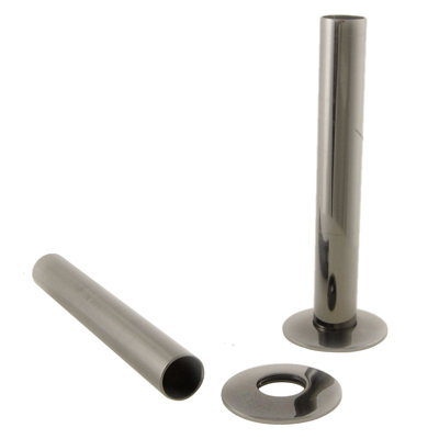Radiator Porterfield 180mm Radiator Valve Pipes and Collars Easy Fit Packs Plumbing Tubes Brass