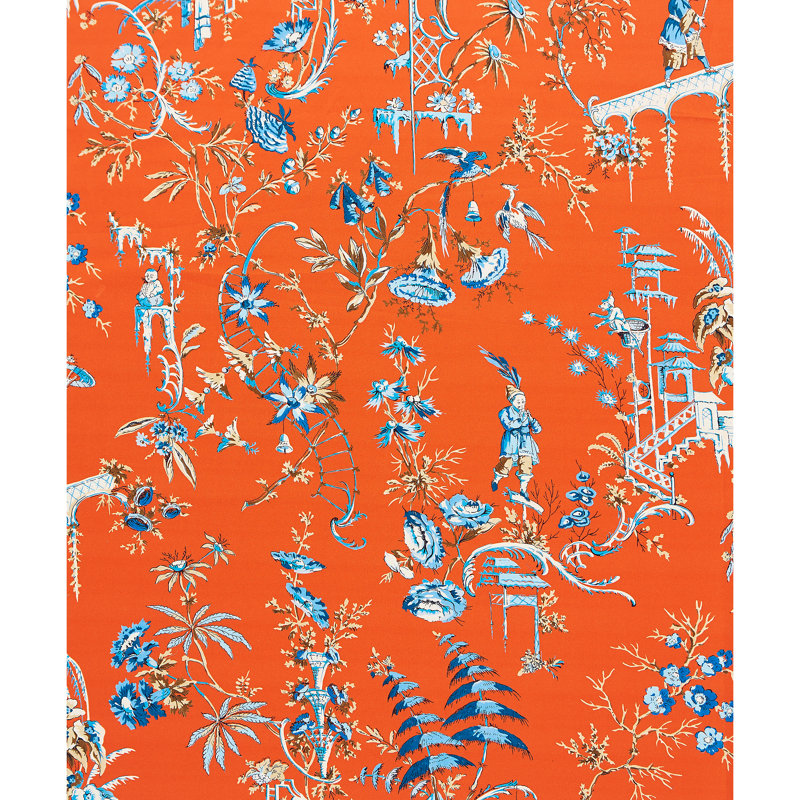 Oriana Nanjing 100% Cotton Fabric, Mandarin