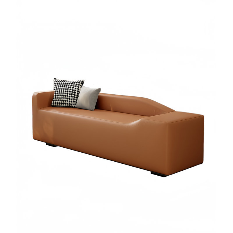 Lauriston Leather Match Upholstered Bench, Orange