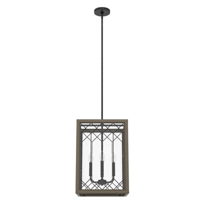 Chevron 4 - Light Square Pendant