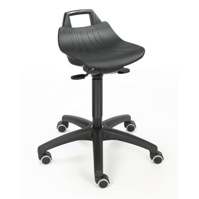 Adjustable Height Ergonomic Industrial Stool Wheels
