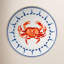 Set of 4 Crab House Dinner Plates