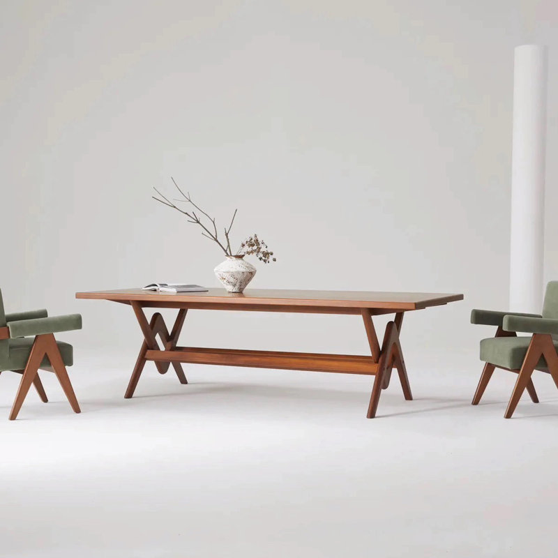 Table de salle à manger Nathasa Wabi-Sabi, H 29,52 po x L 78,74 po x l 31,49 po