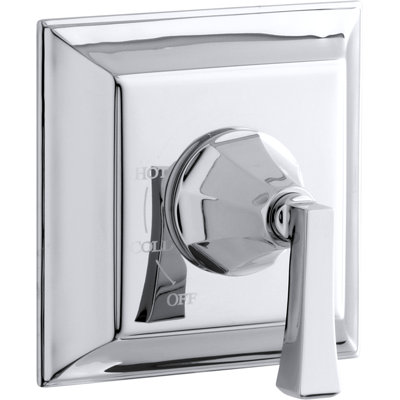 Memoirs Stately Rite-Temp Valve Trim with Deco Lever Handle