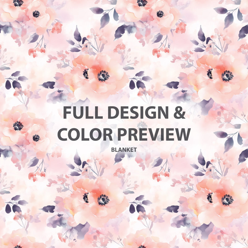 Jeté Pink Blush Garden II