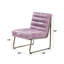 Fauteuil d'appoint, cuir fleur Gisteria